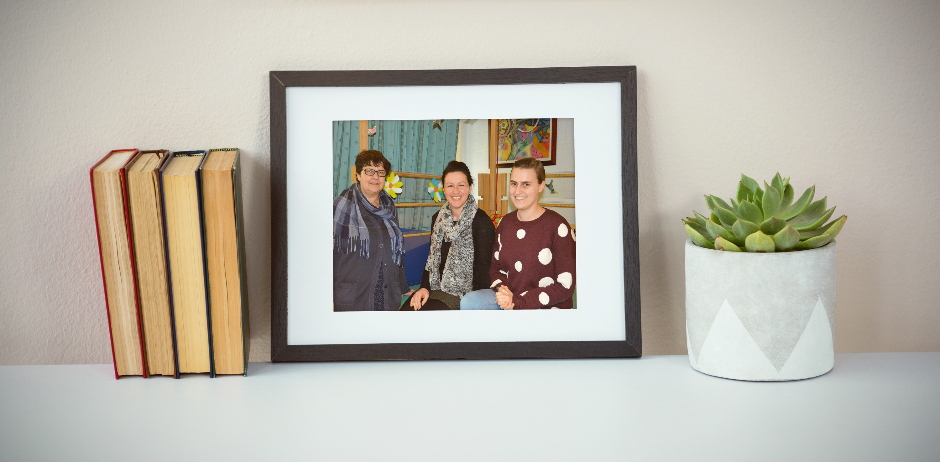 met enkele teamleden van ‘t Wijland van het MPC Sint-Franciscus in Roosdaal